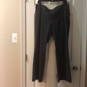 Gray pull-on knit pants